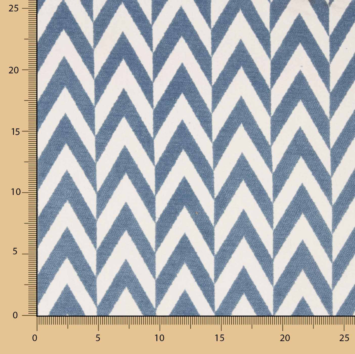 Chenille Chevron Azul - Ribes y Casals