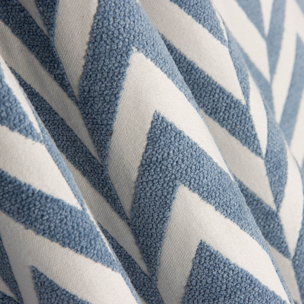 Chenille Chevron Azul - Ribes y Casals