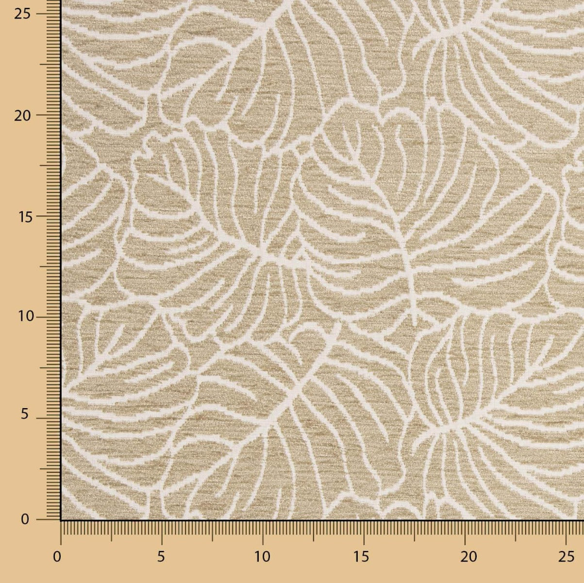 Chenile Estampada Folhas - Ribes y Casals