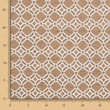 Chenille Estofamento Geométrico Camel - Ribes y Casals