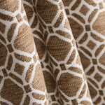 Chenille Estofamento Geométrico Camel - Ribes y Casals