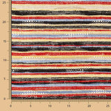Chenille Tapeçaria Listrada Vermelha - Ribes y Casals