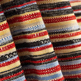 Chenille Tapeçaria Listrada Vermelha - Ribes y Casals