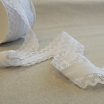 Cinta Bies Encaje Blanco 53mm - Ribes y Casals