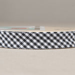 Fita Viés Xadrez Preta 18mm - Ribes y Casals