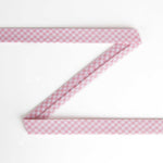 Fita Viés Xadrez Rosa 18mm - Ribes y Casals