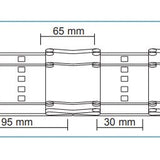 Fita para franzir cortinas 75mm 230x100 - Ribes y Casals