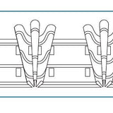 Fita para franzir cortinas bege 79mm - Ribes y Casals