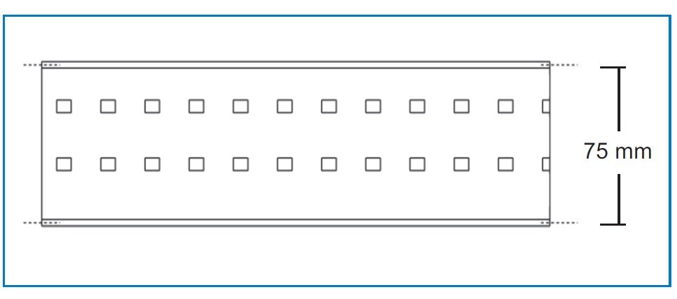 Franzidores de cortina 75mm - Ribes y Casals