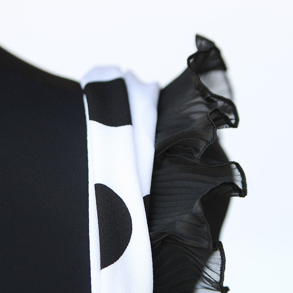 Fita Plissada Gaza 4&#39;5cm Preta - Ribes y Casals