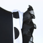 Fita Plissada Gaza 4&#39;5cm Preta - Ribes y Casals