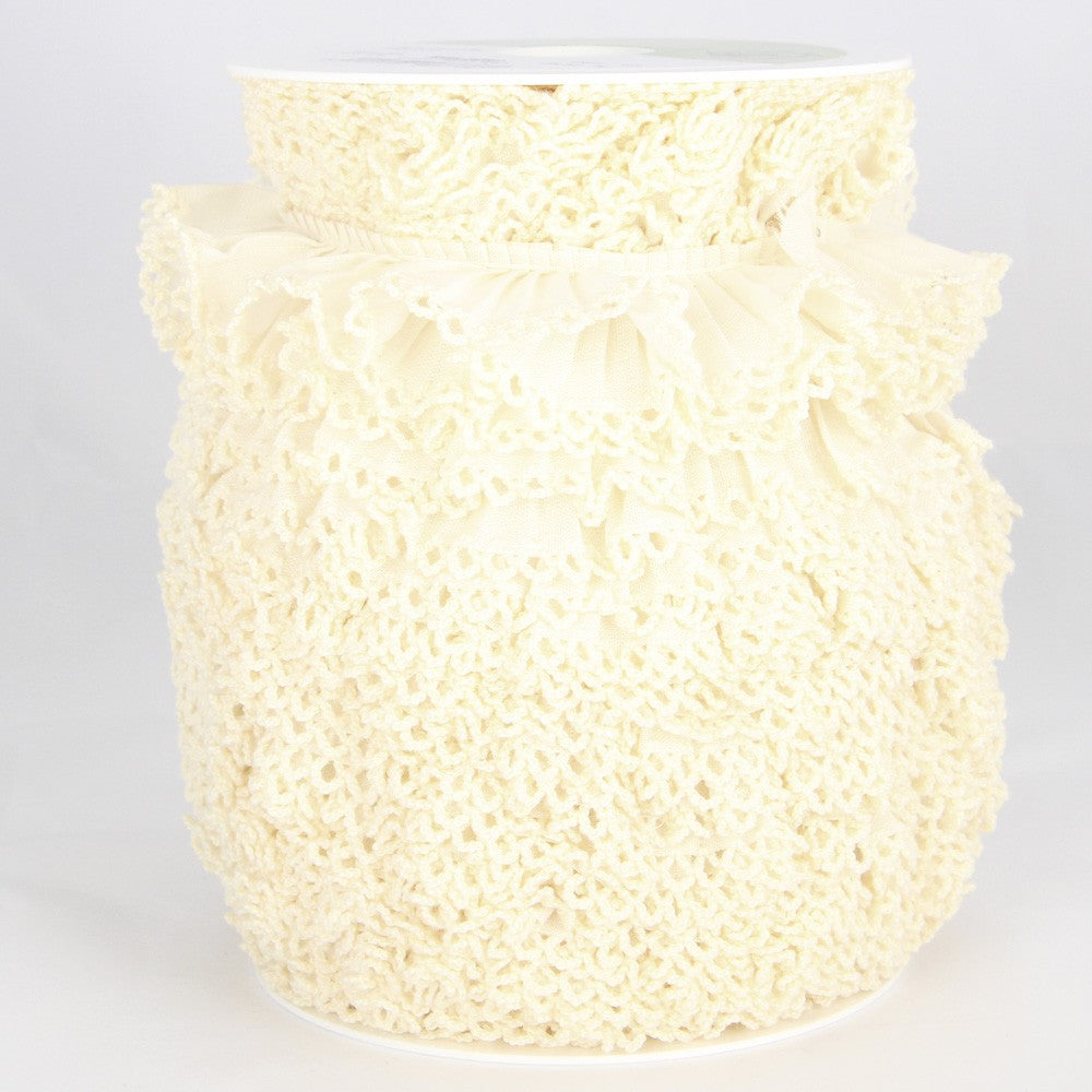 Fita Plissada 3cm Cru - Ribes y Casals