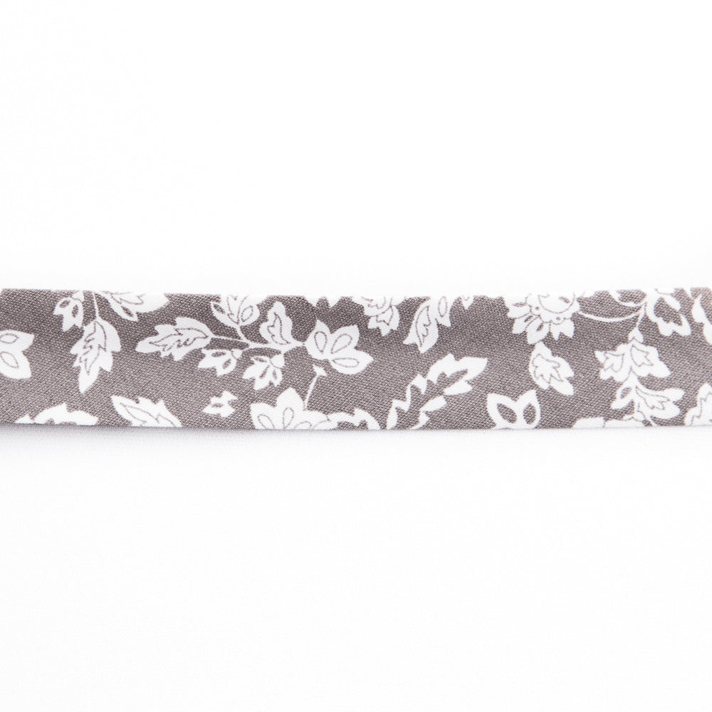 Fita de Viés Garden Cinza 18 mm - Ribes y Casals