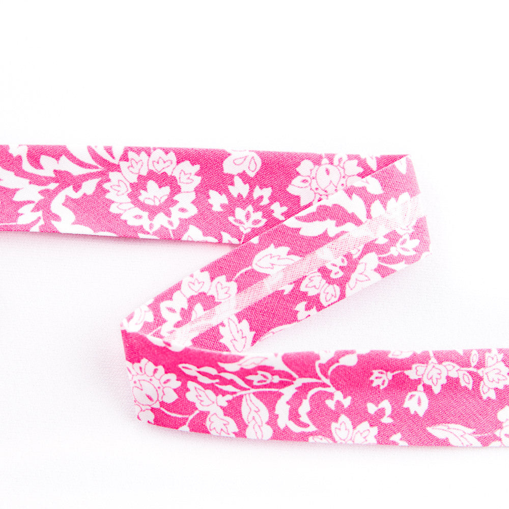 Fita de Viés Garden Rosa 18 mm - Ribes y Casals