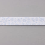 Fita de Viés Folhas Azul 18 mm - Ribes y Casals