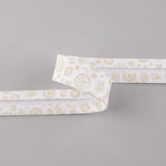 Fita de Viés Folhas Bege 18 mm - Ribes y Casals