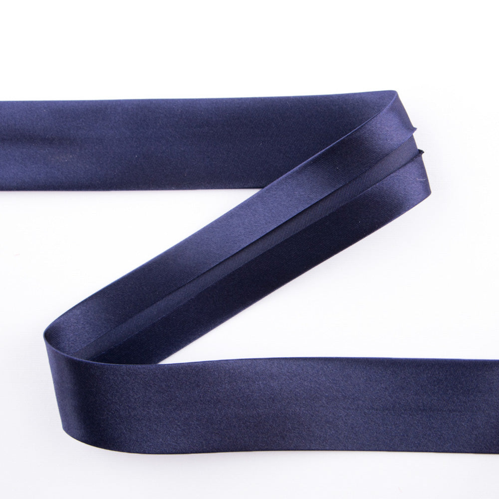 Fita de Viés de Cetim Azul Marinho 30 mm - Ribes y Casals
