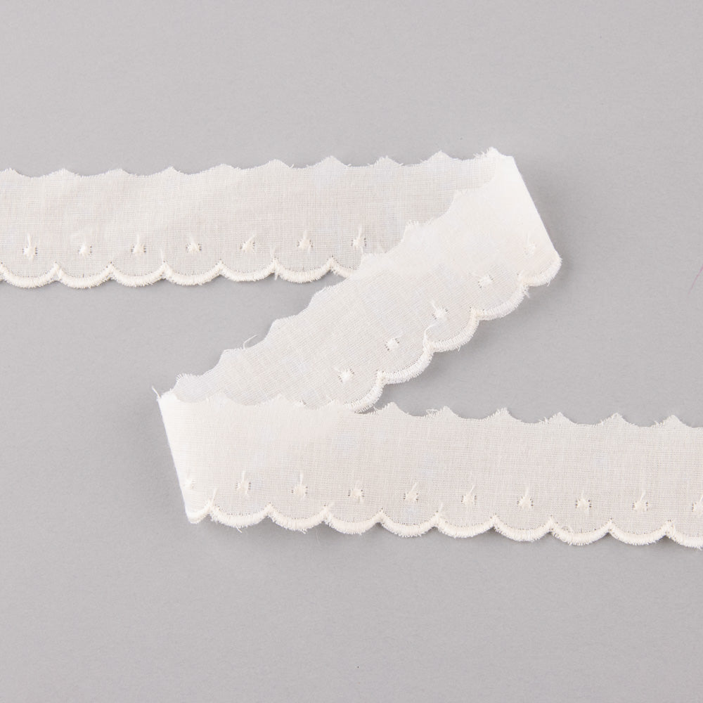 Tira Bordada Algodón 3 cm - Ribes y Casals