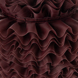 Cinta Plisada Garrucha 6 cm Burdeos Oscuro - Ribes y Casals