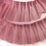 Cinta Plisada Garrucha 6 cm Rosa Ruibarbo - Ribes y Casals