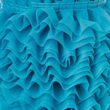 Cinta Plisada Garrucha 6 cm Turquesa - Ribes y Casals