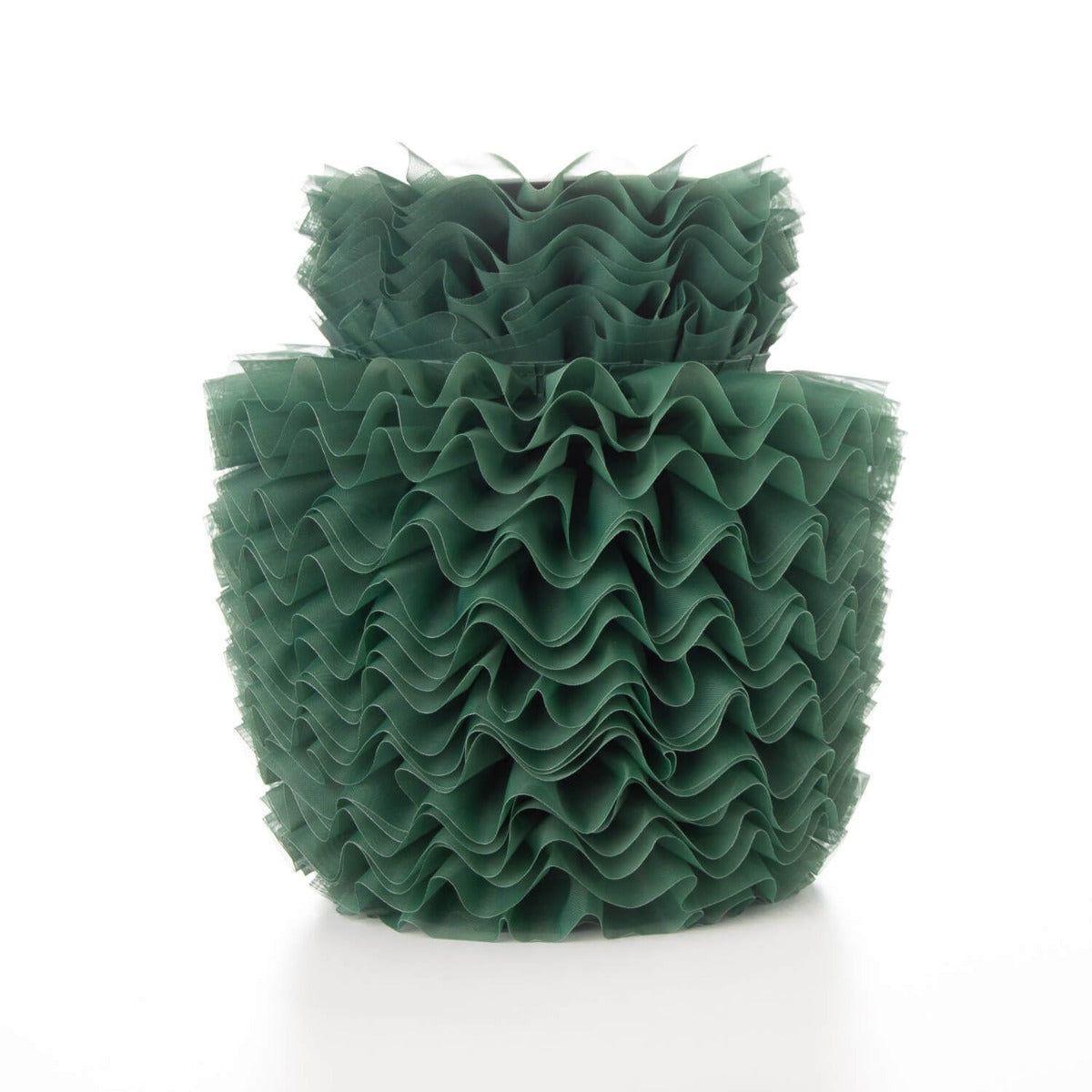 Cinta Plisada Garrucha 6 cm Verde - Ribes y Casals