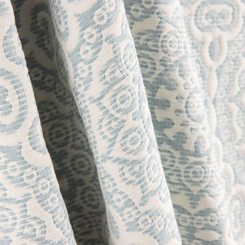 Colcha Piqué Mandala Verde Água - Ribes y Casals