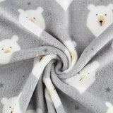 Tecido Polar Coralina Urso - Ribes y Casals