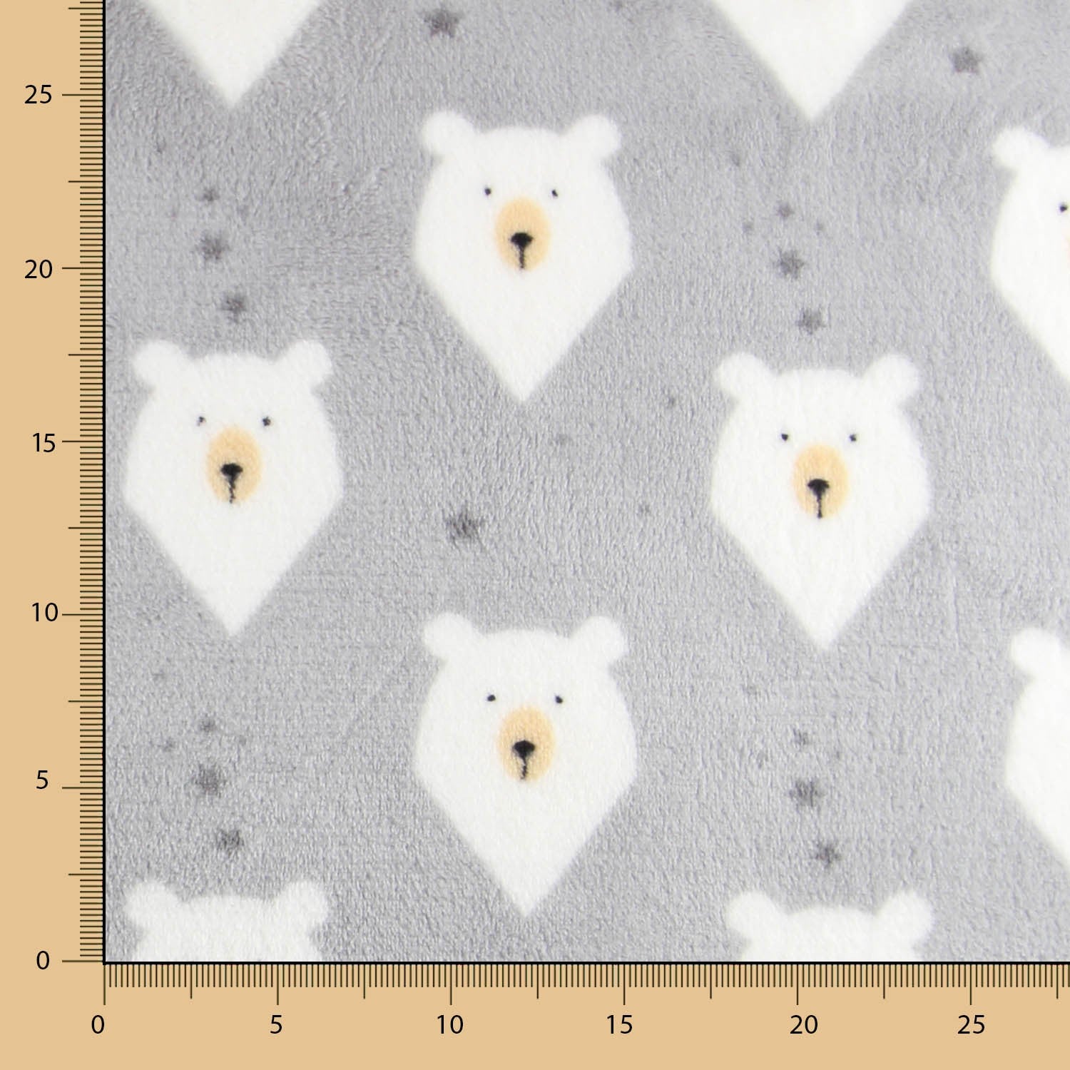 Tecido Polar Coralina Urso - Ribes y Casals