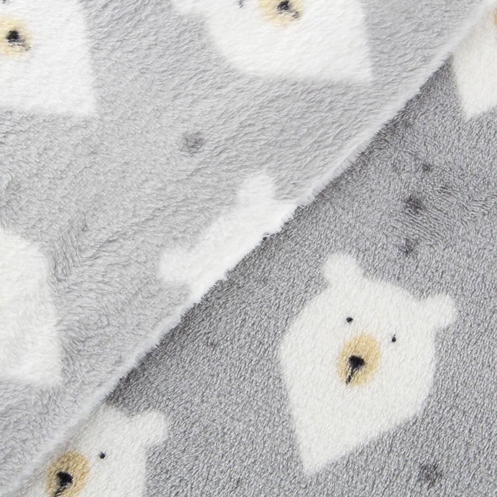 Tecido Polar Coralina Urso - Ribes y Casals