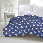 Tecido Polar Coralina Curly Stars Azul - Ribes y Casals