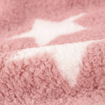 Tecido Polar Coralina Curly Stars Rosa Claro - Ribes y Casals