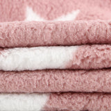 Tecido Polar Coralina Curly Stars Rosa Claro - Ribes y Casals