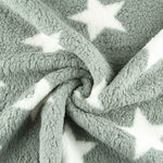 Tecido Polar Coralina Curly Stars Verde - Ribes y Casals