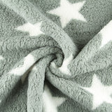 Tecido Polar Coralina Curly Stars Verde - Ribes y Casals