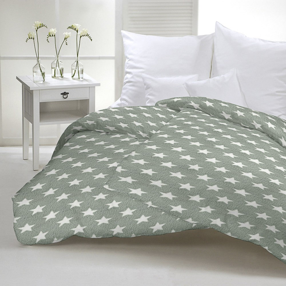 Retal Coralina Curly Stars Verdosa 200x150 cm - Ribes y Casals