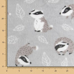 Tecido Polar Coralina Ouriços - Ribes y Casals