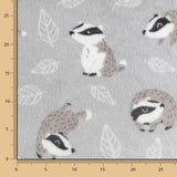 Tecido Polar Coralina Ouriços - Ribes y Casals