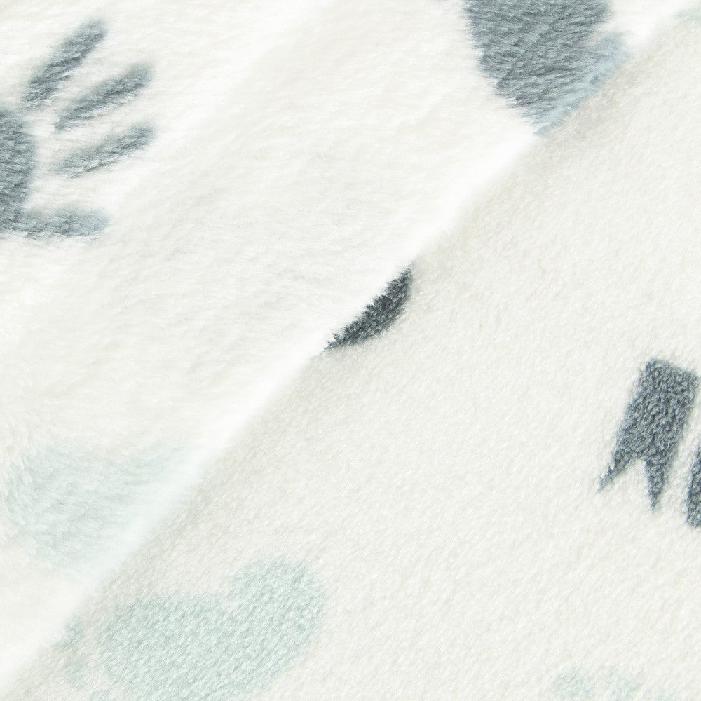 Tecido Polar Coralina Hello World - Ribes y Casals