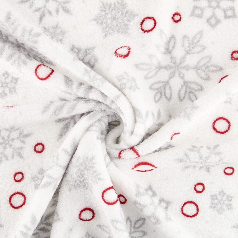 Tecido Polar Coralina White Christmas - Ribes y Casals