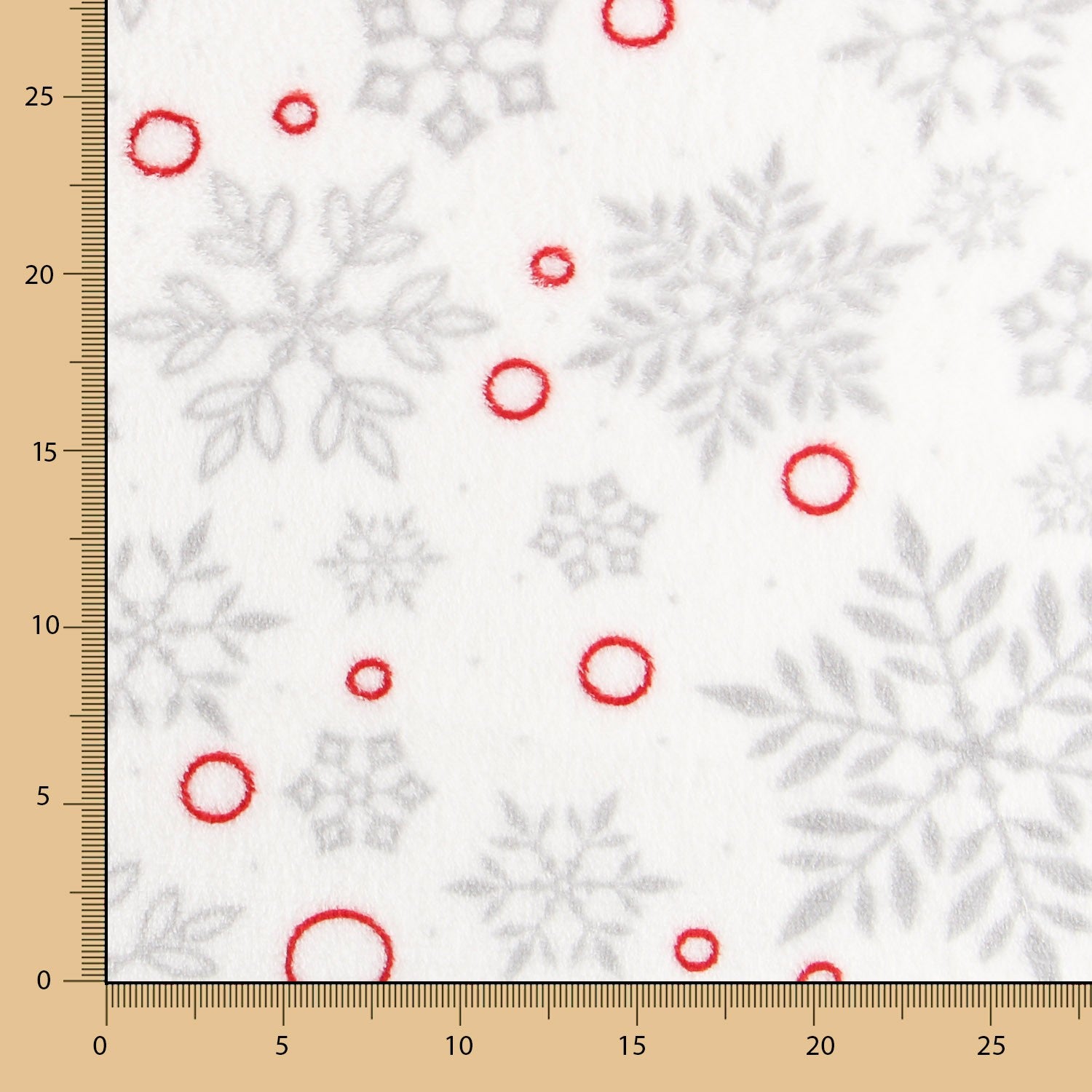 Tecido Polar Coralina White Christmas - Ribes y Casals