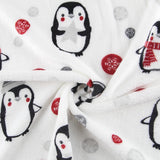 Tecido Polar Coralina Pingüins - Ribes y Casals