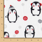 Tecido Polar Coralina Pingüins - Ribes y Casals