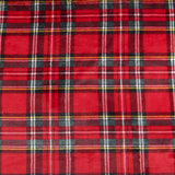 Tecido Polar Coralina Escocês Encarnado - Ribes y Casals