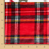 Tecido Polar Coralina Escocês Encarnado - Ribes y Casals