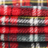 Tecido Polar Coralina Escocês Encarnado - Ribes y Casals