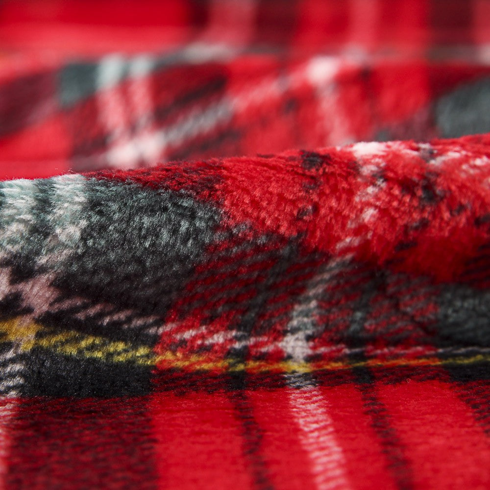 Tecido Polar Coralina Escocês Encarnado - Ribes y Casals