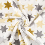 Tecido Polar Coralina Stars Castanho - Ribes y Casals