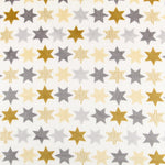 Tecido Polar Coralina Stars Castanho - Ribes y Casals