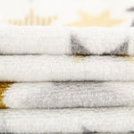 Tecido Polar Coralina Stars Castanho - Ribes y Casals